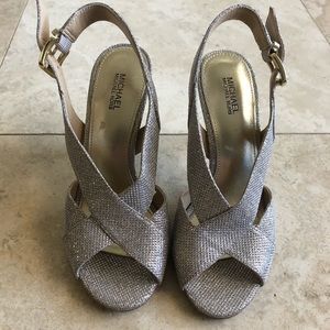 Sparkly Michael Kors Gold Heels